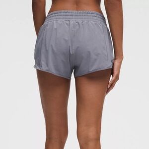 lululemon Hotty Hot High-Rise Lined Shorts 4” • Grey, Size 8 • Dolphin Shorts